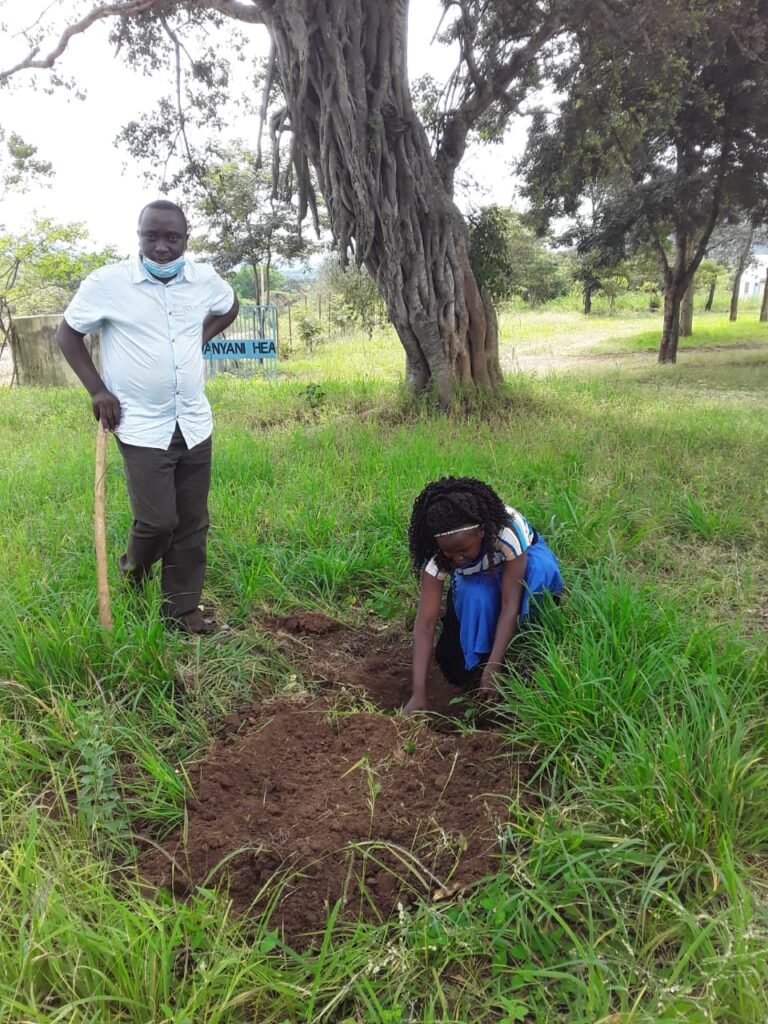 Mwanyani Dispensary Tree Planting 09-05-2020 1