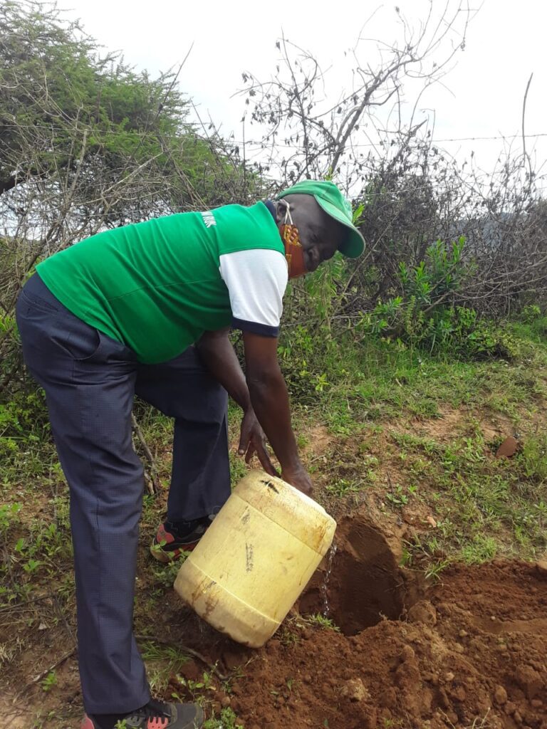 Mwanyani Dispensary Tree Planting 09-05-2020 10