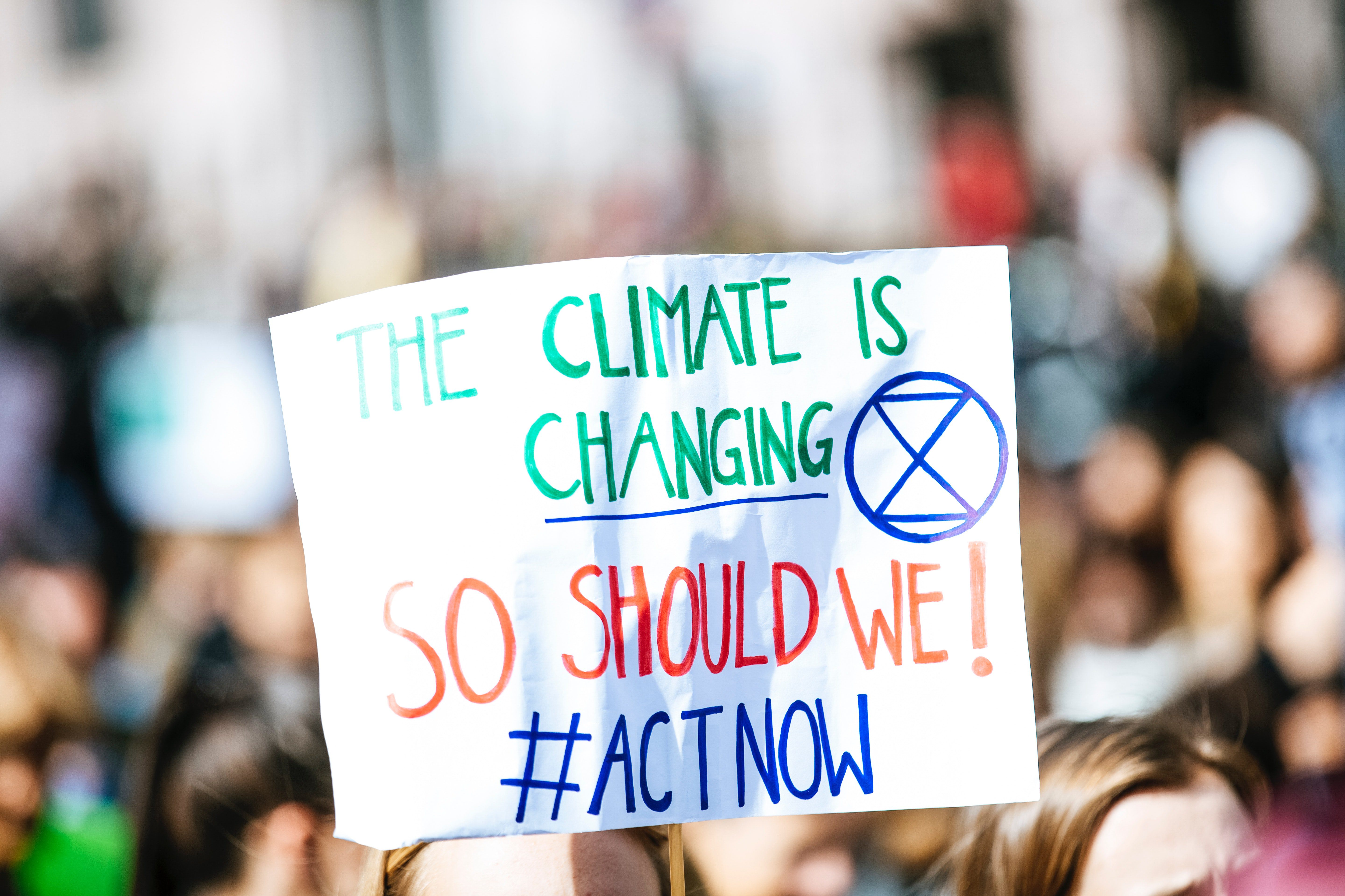 A Global Warming and Climate Change demostration banner