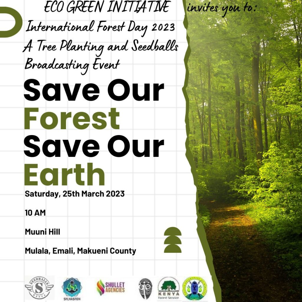 Eco Green International Forest Day Invitation